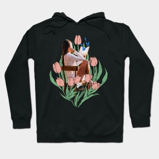 Tulip, flowers, floral design, plant, plants, floral shirt, blooming, flora Hoodie